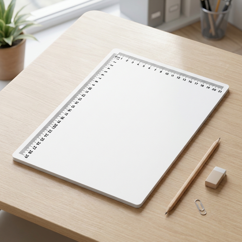 Règle à imprimer sur papier A4 avec échelle 100%