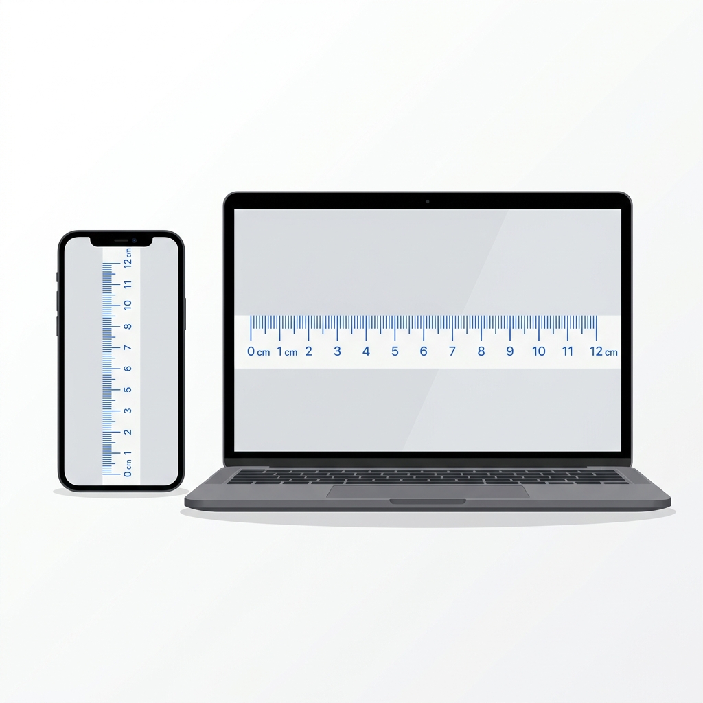 Règle en ligne sur téléphone et ordinateur